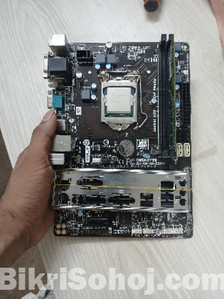 Gigabyte H81M Bord  i3 4Gen processor and Ram combo
